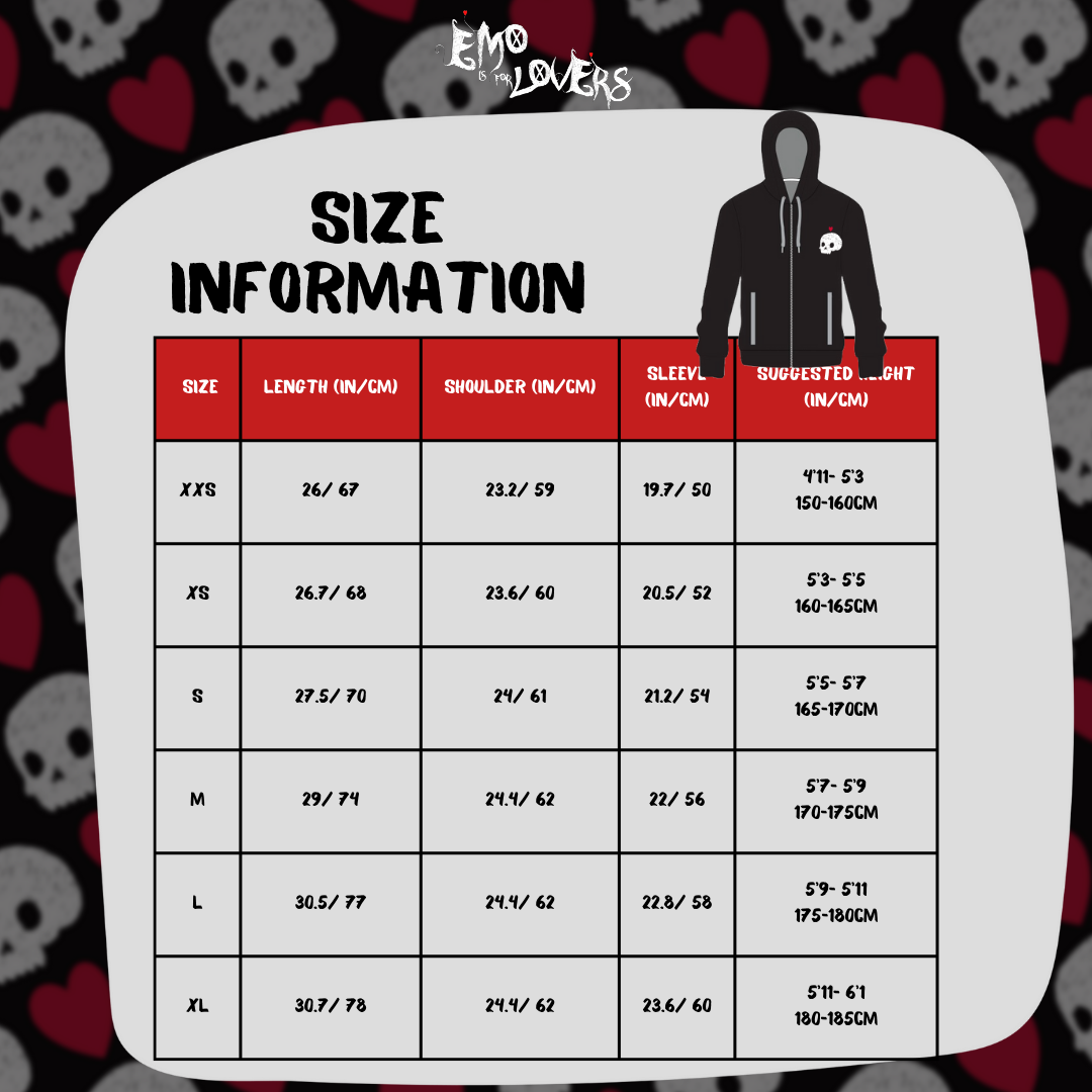 (charity fundraising) EMO IS FOR LOVERS Official Zippp-Up Hoodie